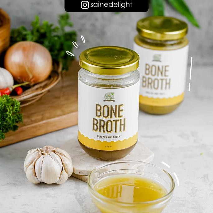 

Free range chicken broth Kaldu tulang ayam kampung organik