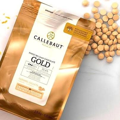 

Callebaut Gold Chocolate Gold Callets Couverture 30.,4% 500 Gr Import Terlaris