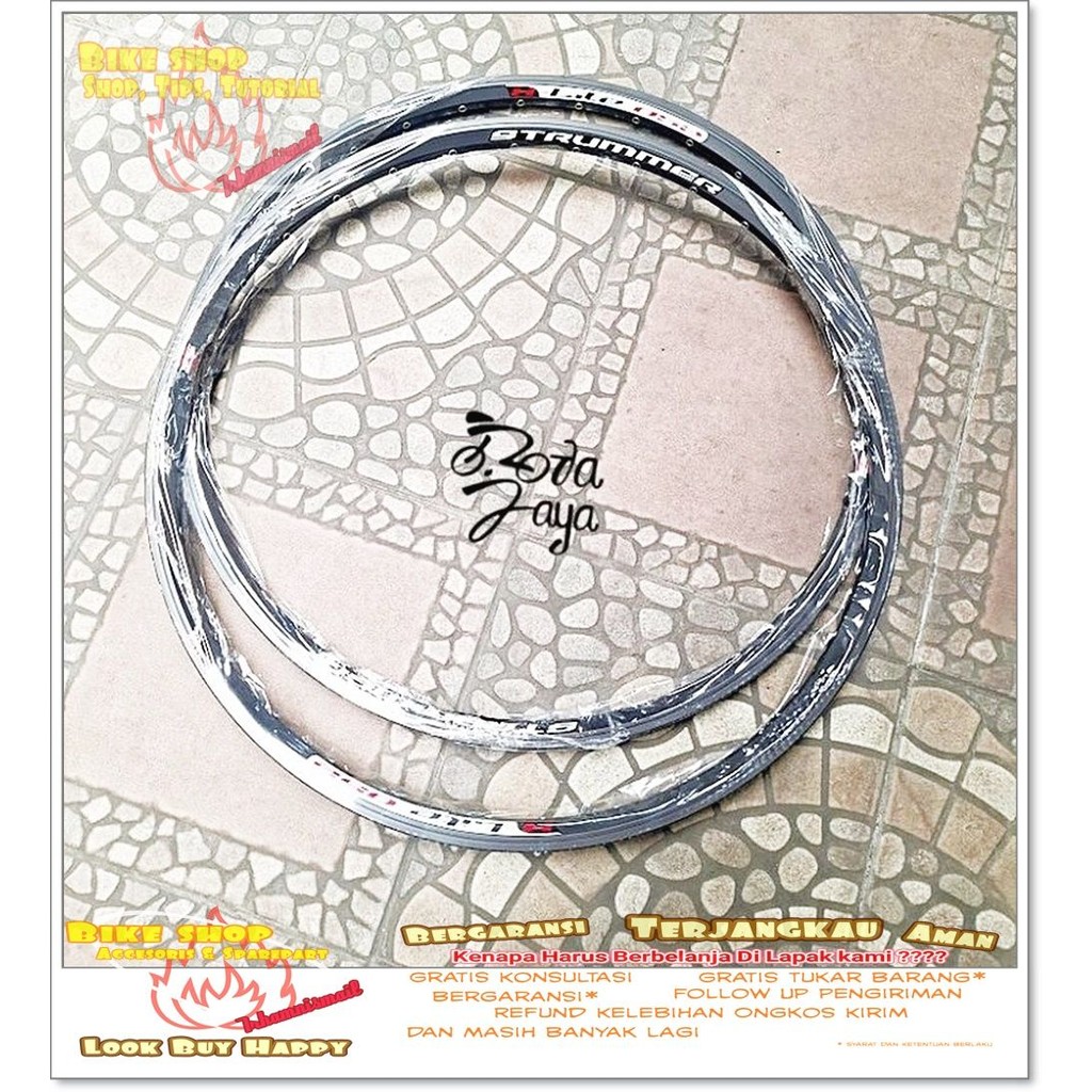 VELG RIM sepeda 27.5 STRUMMER X-LITE 052 HITAM 32H Sepeda MTB BMX