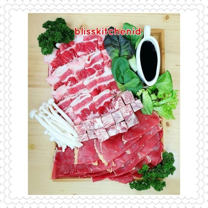 

JAPANESE YAKINIKU SET - Beef 750gr + Sauce 250gr for 3-4 pax