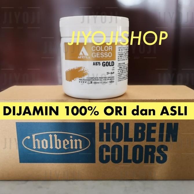 

Cat HOLBEIN Prada Jepang A875 GOLD COLOR GESSO - Cat Prada Emas ORI