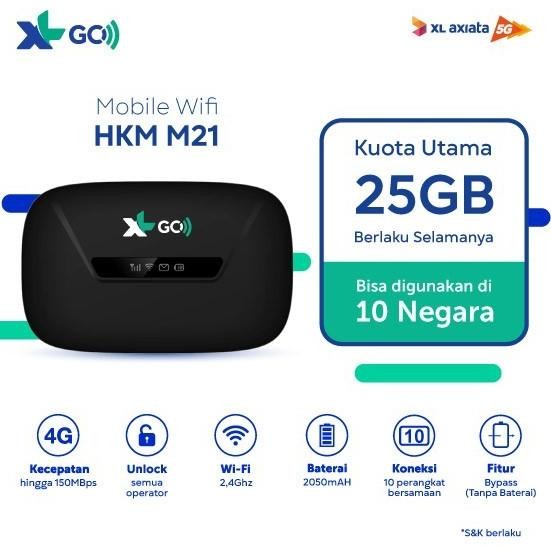 XL Go IZI Mifi Router Modem Wifi 4G Huawei E5573 UNLOCK Free Kuota XL
