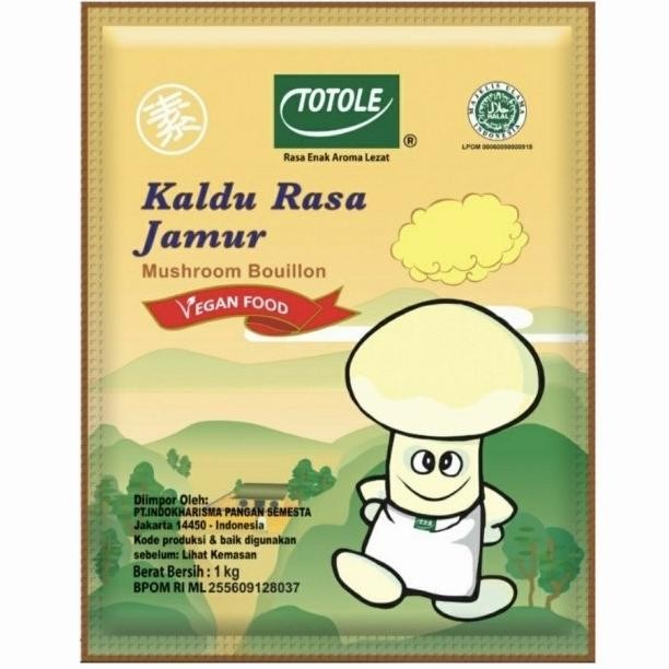 

Totole Kaldu Jamur Vegetarian HALAL 1000 gram 1 Kg