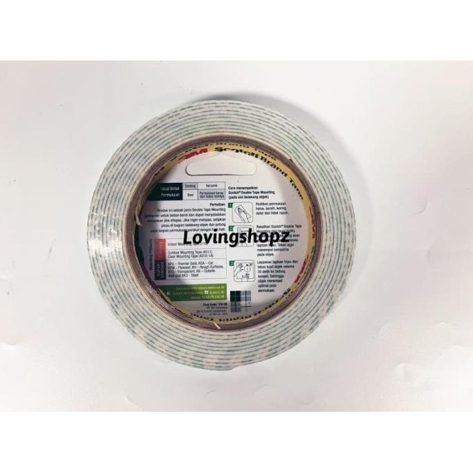 

Baru Double Tape Busa 12 Mm Merek 3 M