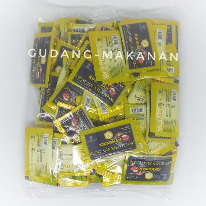 

Kikkoman Sachet Kecap Asin Khas Jepang 5ml (Isi 100pcs)