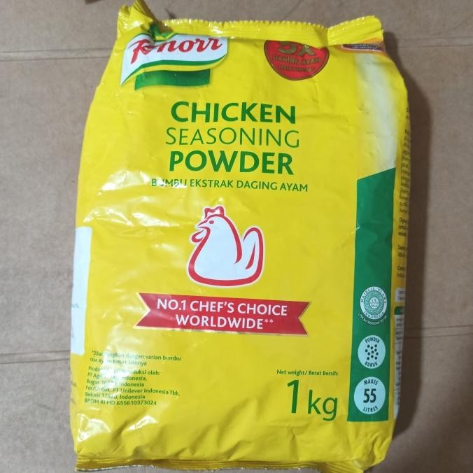 

Knorr chicken seasoning powder 1kg . bumbu ekstrak daging ayam