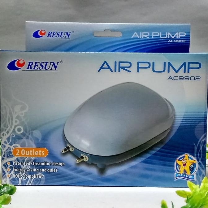 Jual Resun 9902 Aerator Aquarium Pompa Udara 2 Lubang Aerator Resun Promo