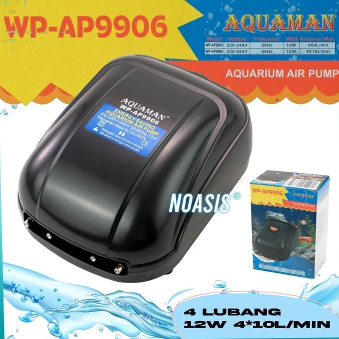Jual Pompa Udara Aquarium Aerator 4 Lubang Recent Rc 9906 Air Pump Promo