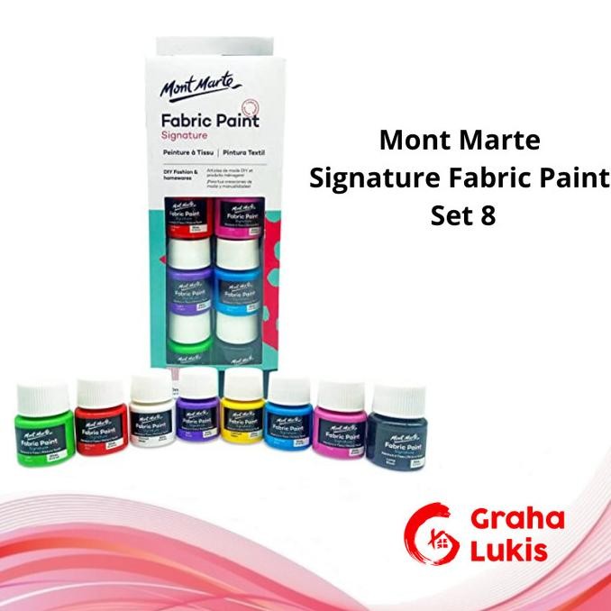

Fabric Paint Set 8 x 20ml
