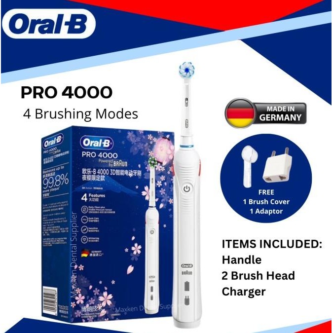 Oral B Pro 4000 electric toothbrush sikat gigi elektrik