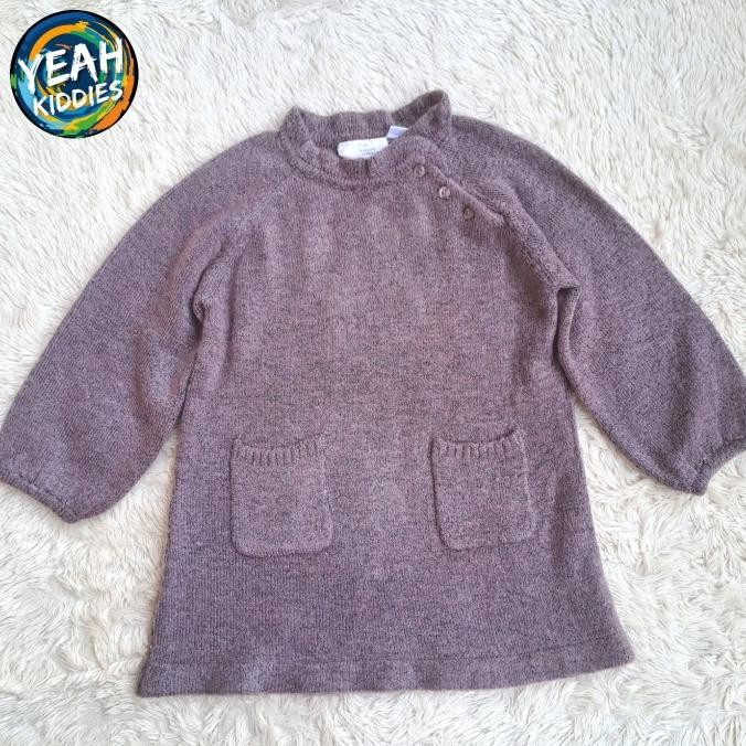 BAJU TUNIK DRESS SWEATER RAJUT KNITWEAR ZARA BABY GIRL ANAK BAYI CEWEK PEREMPUAN SIZE 12 18 BULAN 08