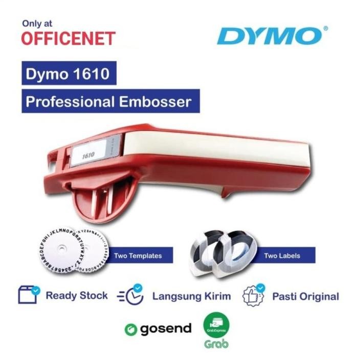 

TERLARIS - Label Maker Emboss Dymo 1610 (GRATIS 2 REFILL ORI DYMO HITAM)