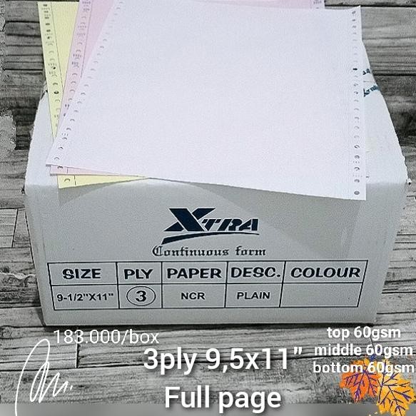

NEW Continuous form 3ply 9.5x11