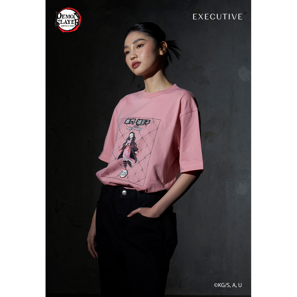 Demon Slayer Executive Nezuko T-Shirt Dusty Pink