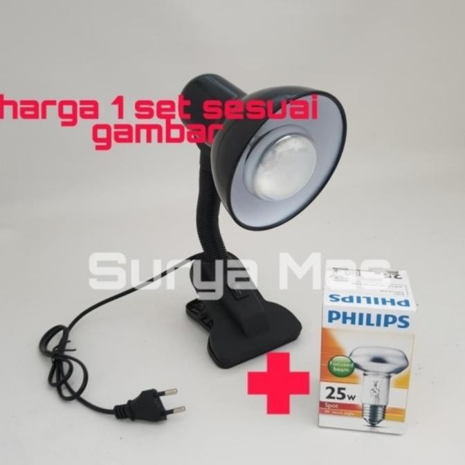 lampu reptil lampu pemanas makanan lampu nr63+ fitting jepit kura kura