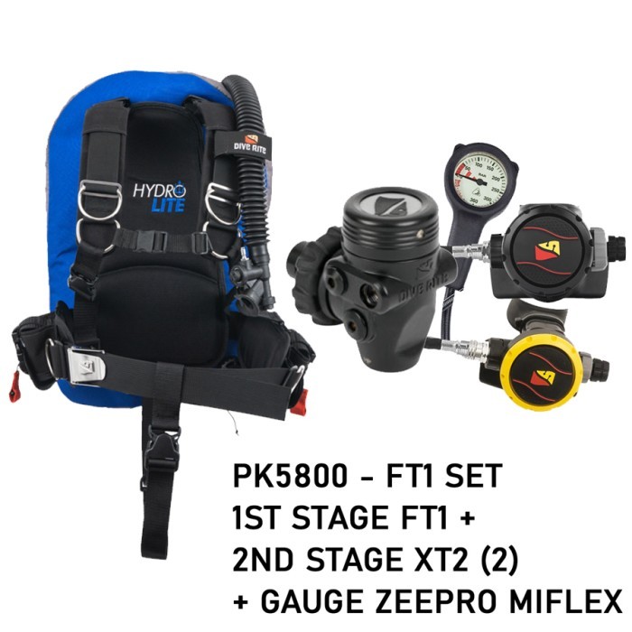 PERLENGKAPAN DIVING BCD Set Diverite Hydrolite Dive Rite Regulator Scuba Technical Diving READY STOK