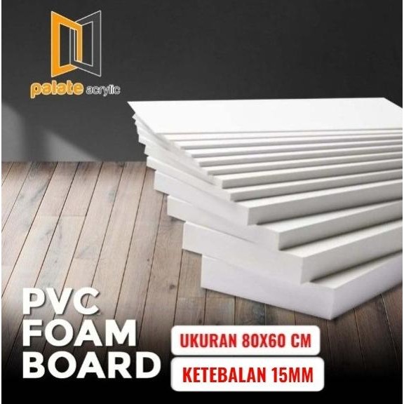 

Baru Potongan Pvc Board / Pvc Foam Board 15Mm Ukuran 80X60 Cm