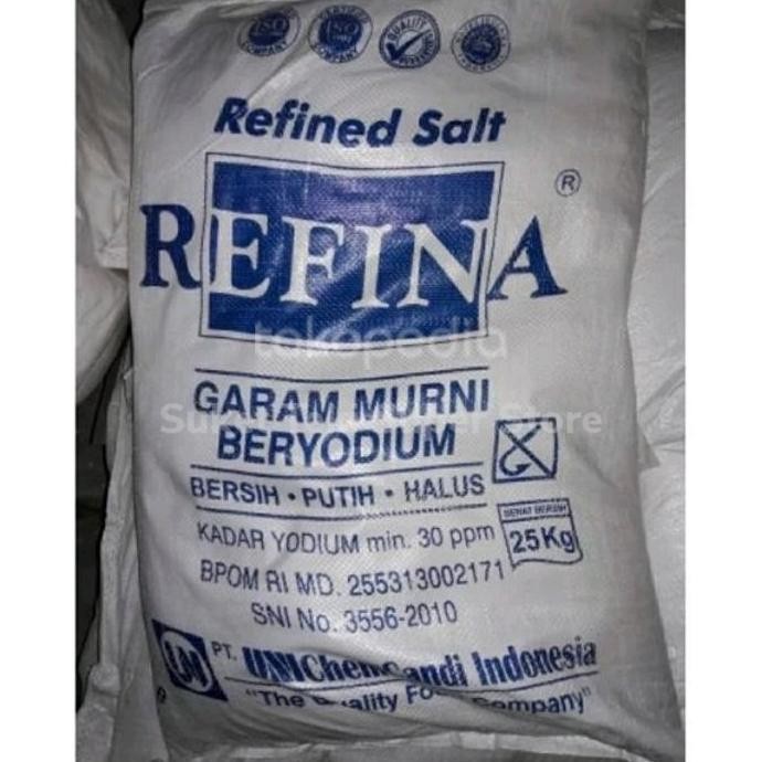 

Garam Refina 25kg Halus Beryodium sudah per 1kg