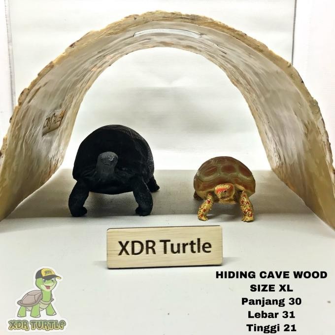 HIDING CAVE WOOD size XL / RUMAH TORTO SULCATA ISTAR REPTILE
