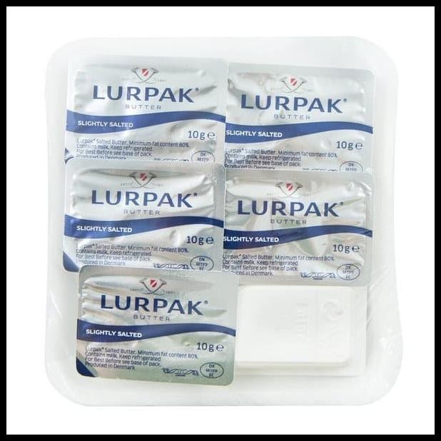 

Lurpak Butter Slightly Salted | Mini Butter | Mentega | 10 X 10 Gram