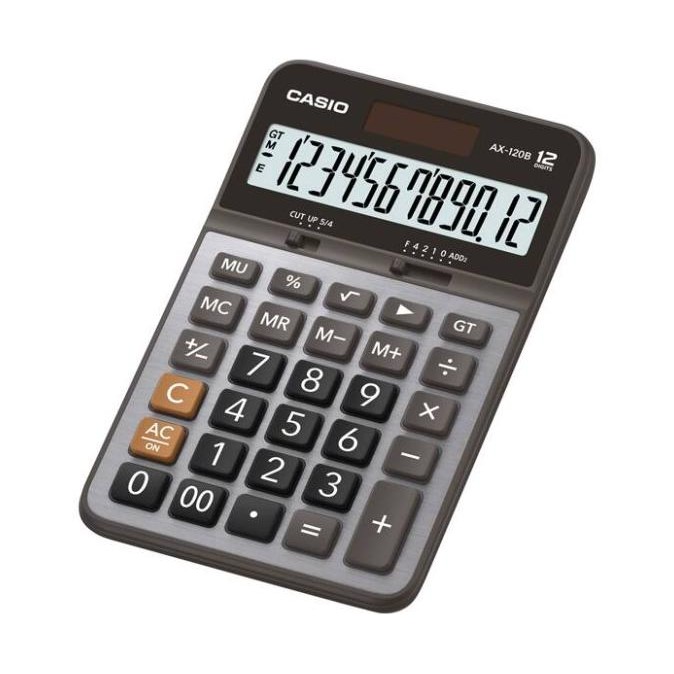 

Kalkulator Kantor/Praktis Tipe Meja Casio Ax-120B Layar Besar 12 Digit