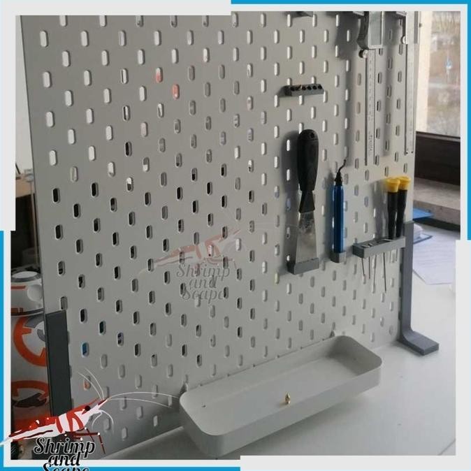 

Baru Lkea Skadls Standing Foot Pegboard Meja Standing Tanpa Bor Dinding Premium