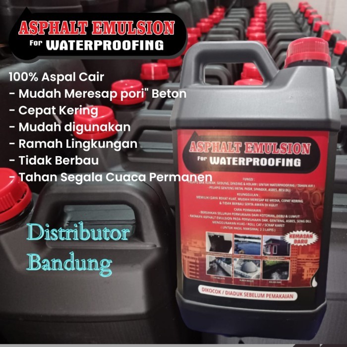 Cat Anti Bocor Waterproof Aspal Cair Anti Bocor Dan Rembes Isi 25Kg