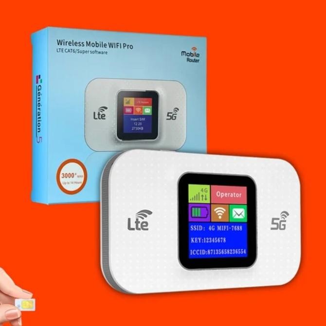 Pocket modem wifi Mifi 4G LTE CAT 6 E5785 batre Jumbo