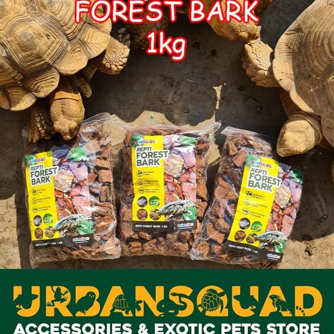 FOREST BARK ALAS KANDANG REPTIL KURA KADAL TORTOISE TEGU REDFOOT