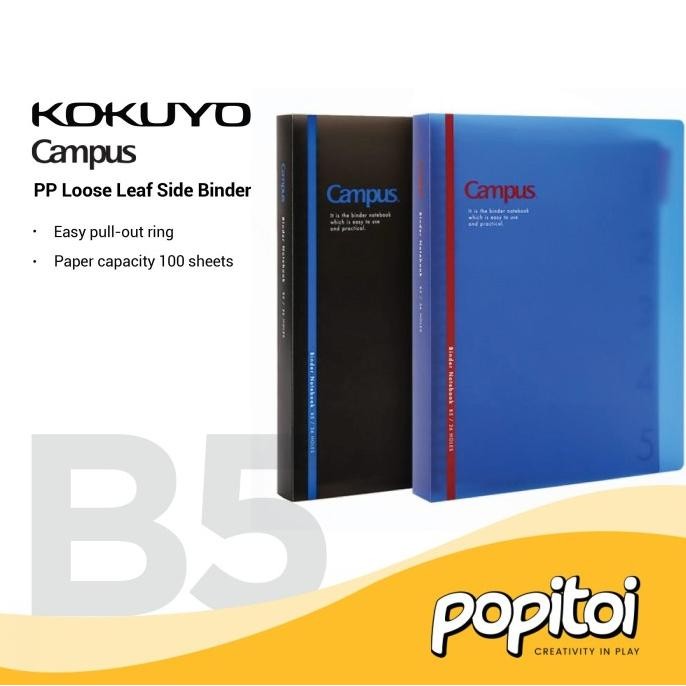 

TERBARU - Kokuyo Campus PP Loose Leaf Side Binder B5 Notebook