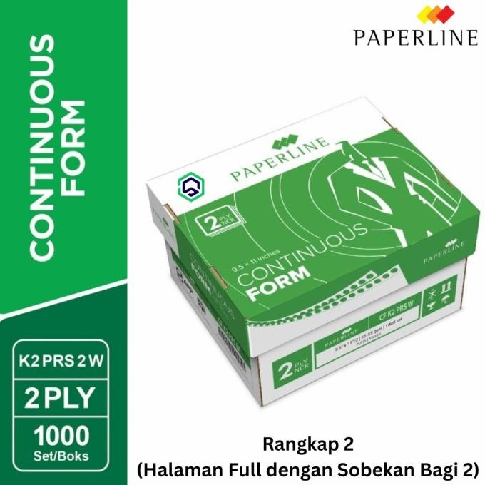 

TERMURAH - Continuous Form Kertas Komputer Paperline 9.5 x11 2 ply CF K2 PRS