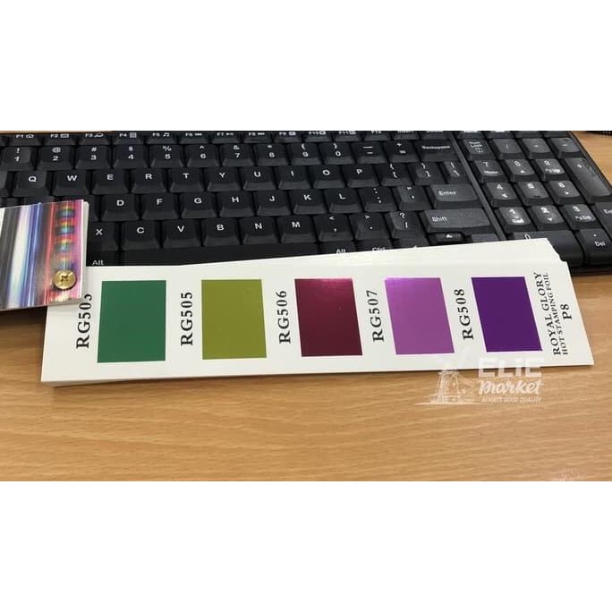 

TERMURAH - KERTAS FOIL / HOT STAMPING FOIL 1/2 Roll / Poly Emboss Kode 3,5,7
