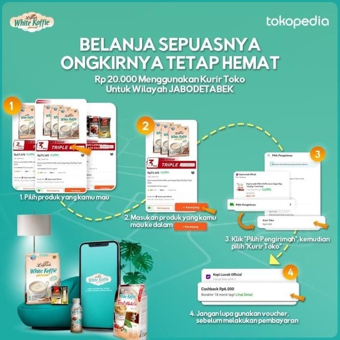 

Kopi Luwak Gula Renceng 20X25Gr - 10 Pcs [Carton] Hamlinstore