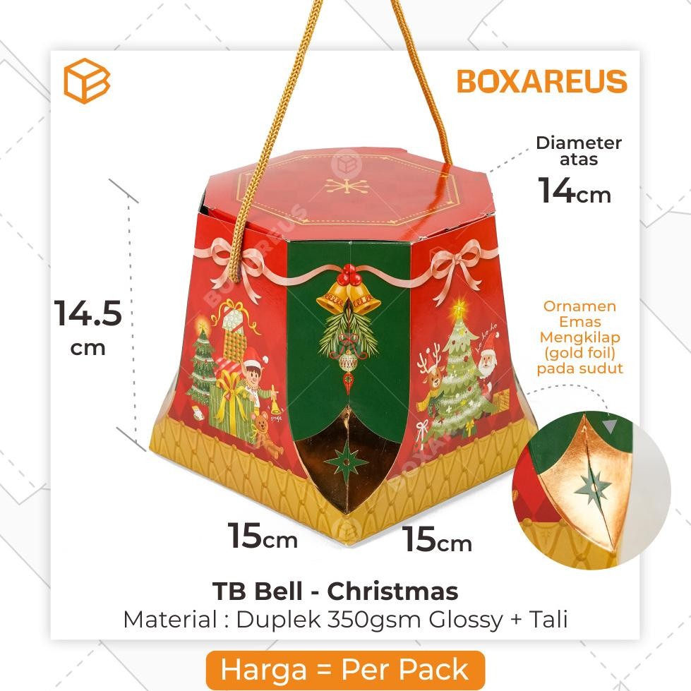 

Box Toples Kue Kering Hampers Natal Christmas Gi Packaging | Tb Bell Christmas
