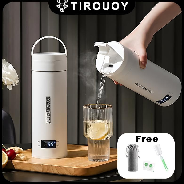 Pemanas Air Listrik Mobil Electric Thermos Kettle Portable 500 ml Portable Dengan Pemanas