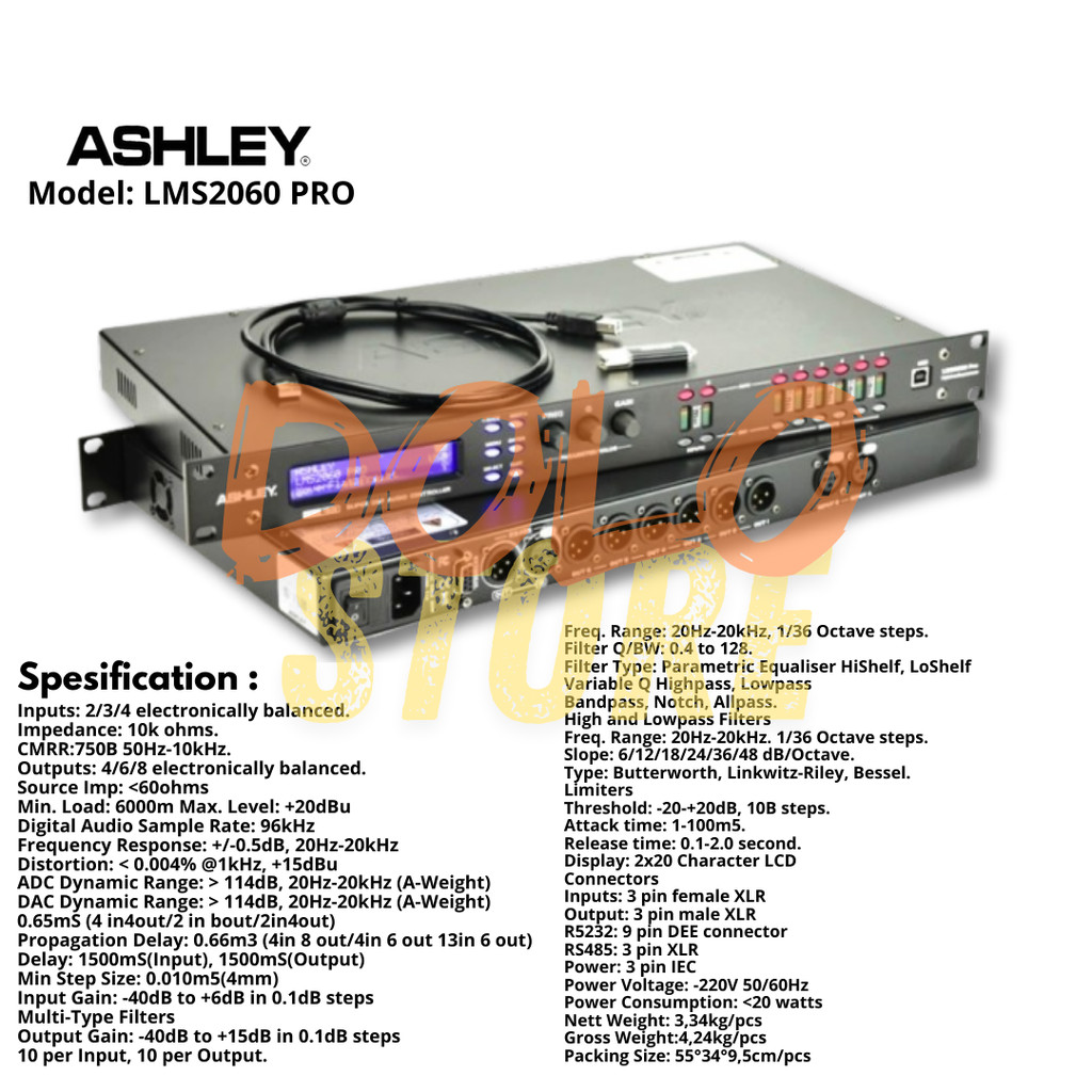 ORIGINAL DLMS SPEAKER MANAGEMENT ASHLEY  LMS2060 PRO