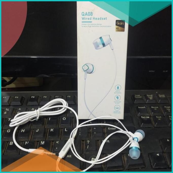 Headset Foomee Exlusive Hansfree Earphone Wired Headset QA18 Garansi