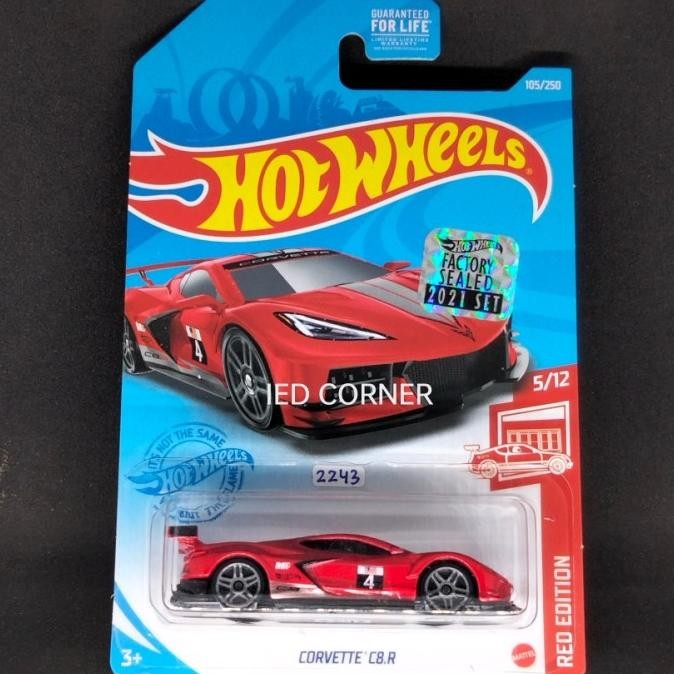 Hot Wheels Corvette C8.R - Red Edition #2243 @P11 - Factory Sealed 2021
