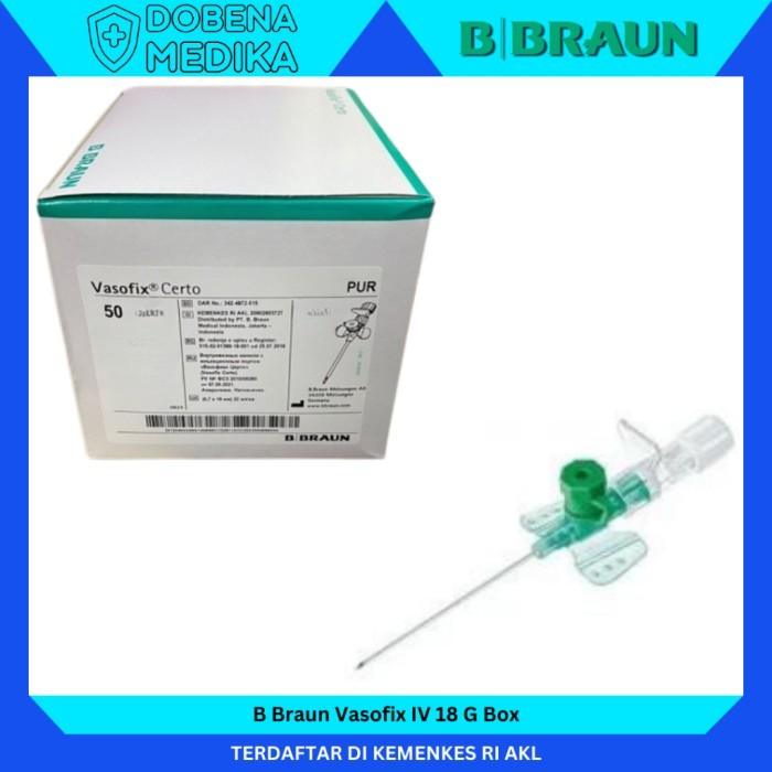 Vasofix Bbraun Braunule Certo 18 G Isi 50