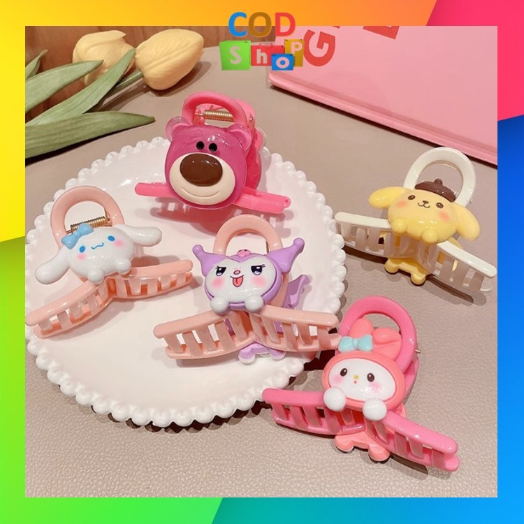 

murah COD - F5939 Jepit Rambut Karakter Sanrio Untuk Anak Perempuan / Hairpin Aksesoris Rambut Lucu