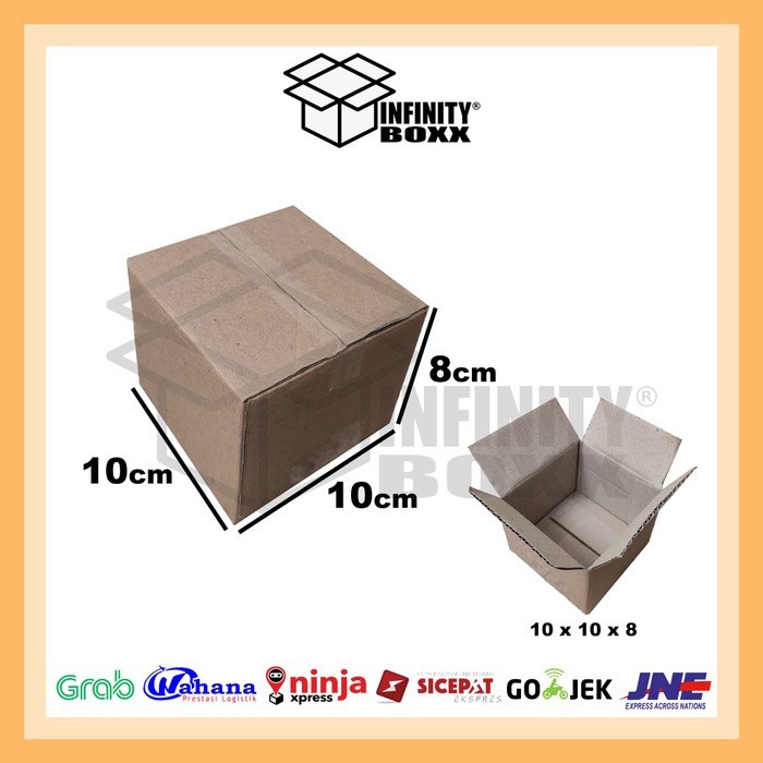 

kardus box baru packaging packing 10x10x8 cm BARU POLOS