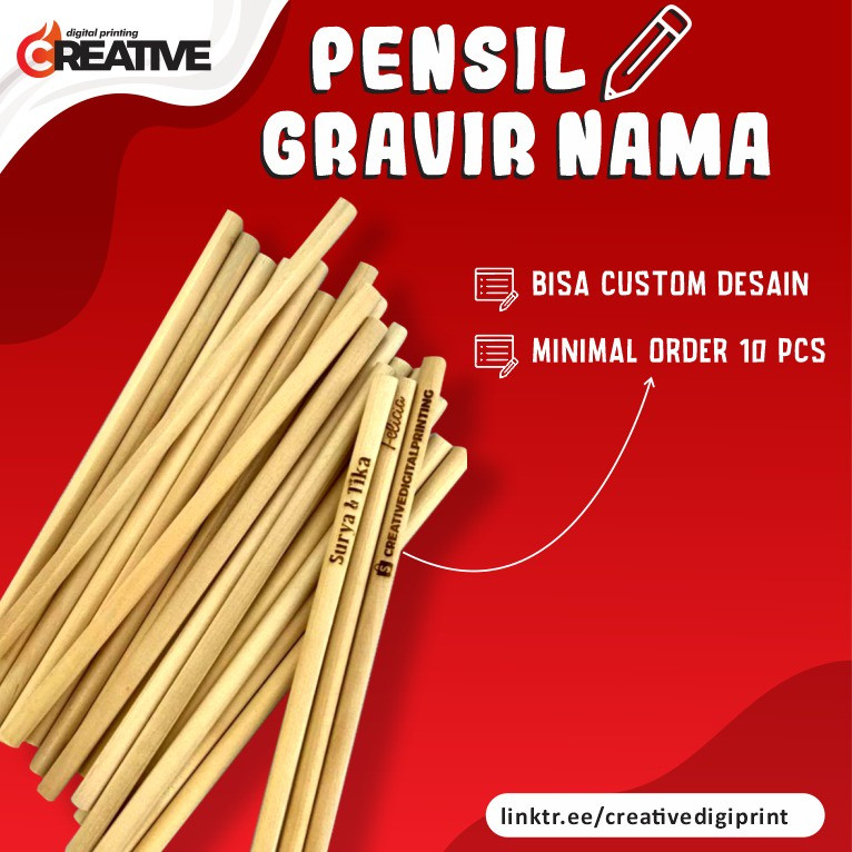 

PENCIL KAYU CUSTOM GRAVIR