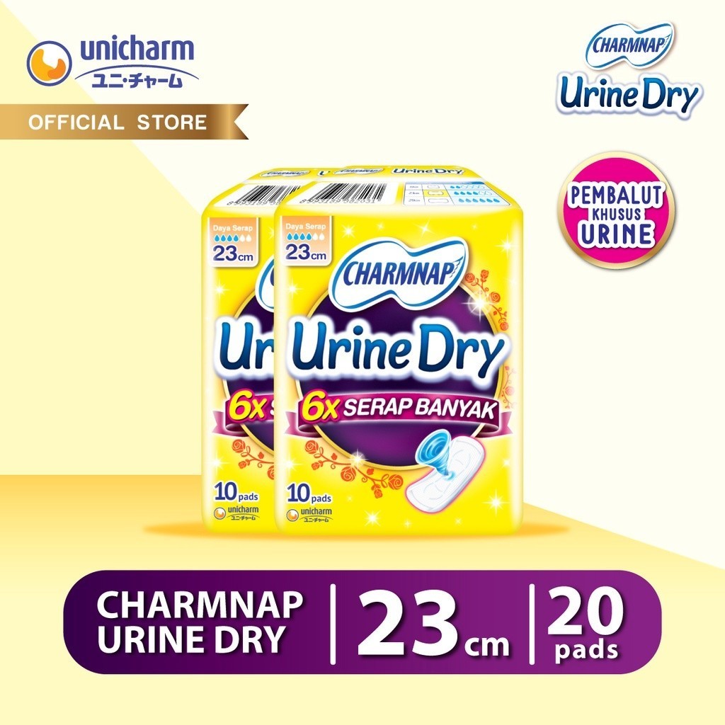 CharmNap Urine Dry Pembalut Urine 23cm - 2 Packs