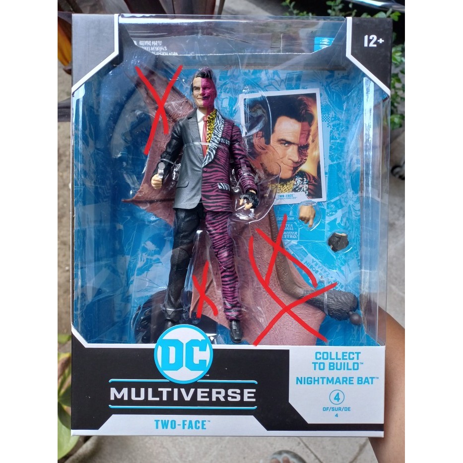 DC Multiverse Two Face NO BAF CTC CnC CTB Nightmare Bat wave Batman Forever McFarlane