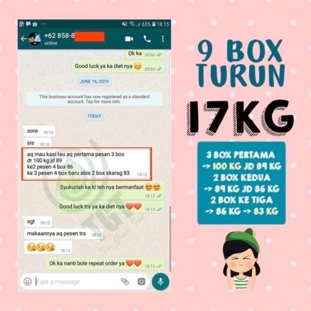 TGT SLIM TEA TOX Green Tea Slimming Detox Teh Pelangsing Diet Herbal LM