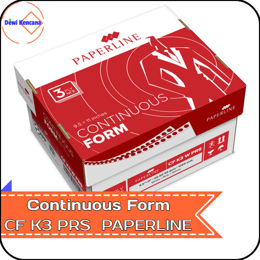 

Kertas Continuous Form 9,5" x 11"/2 3 PLY NCR K3 PRS Paperline