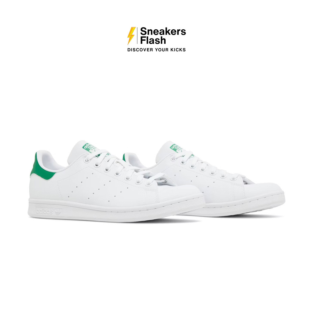ADIDAS Stan Smith Cloud White Green Sepatu Sneakers Pria - FX5502 - Size 45.3