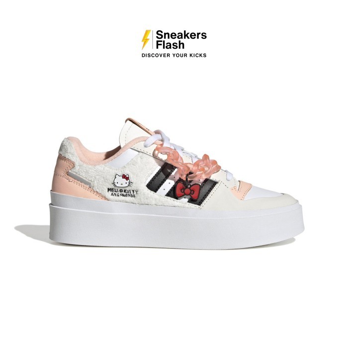 ADIDAS Forum Bonega X Hello Kitty White Sepatu Sneakers Wanita - HP9781 - Size 41.3