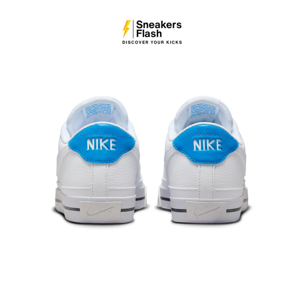 NIKE Court Legacy Next Nature White Blue Sepatu Sneakers Pria - FQ8226101 - Size 43