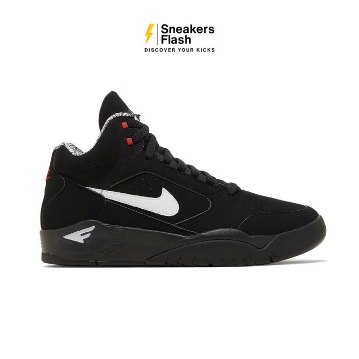 NIKE Air Flight Lite Mid Black White Sepatu Sneakers Pria - Dq7687003